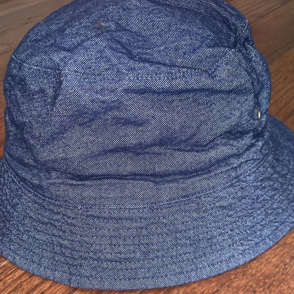 Disney Hanna Andersson Mickey's Campout Kids Bucket Hat Size‎ M Blue Denim